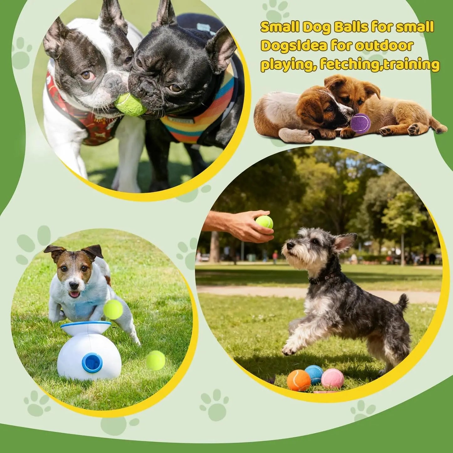 20 Pack Mini Dog Tennis Balls