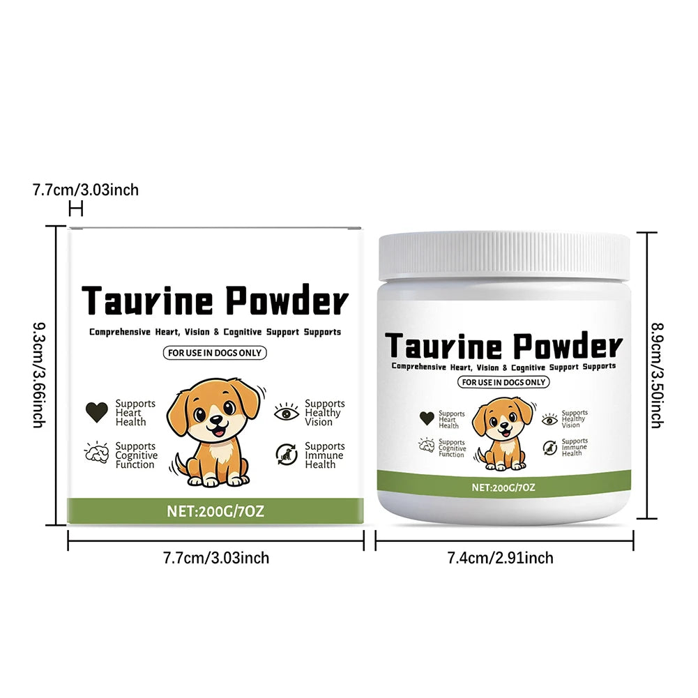 Dog Taurine Powder 200g – Heart & Vision Support