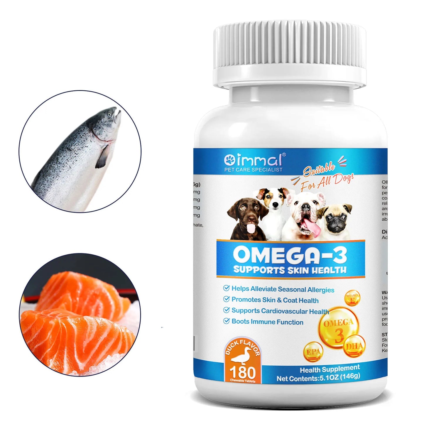Omega-3 Pet Supplement – Skin, Coat & Immune Support