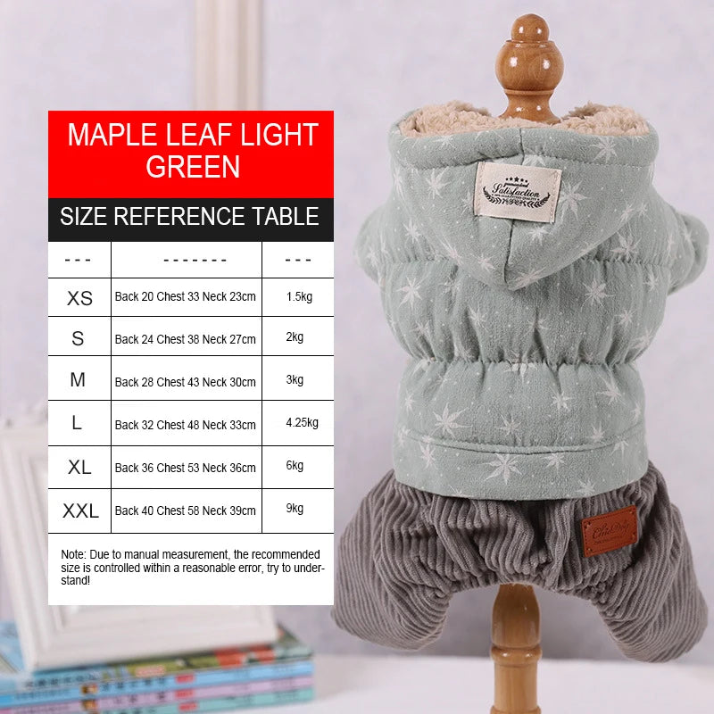 Warm Winter Dog Coat for Small Dogs