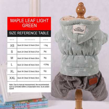 Warm Winter Dog Coat for Small Dogs