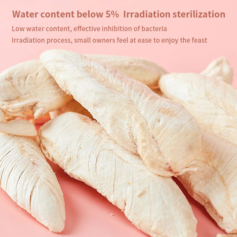 Natural Freeze-Dried Chicken Cat Treats Bucket