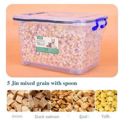 Natural Freeze-Dried Chicken Cat Treats Bucket