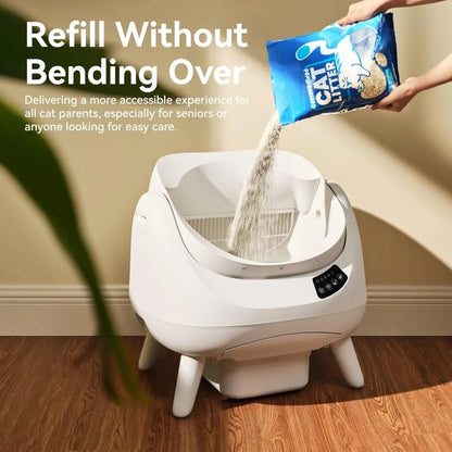 AI Self-Cleaning Cat Litter Box