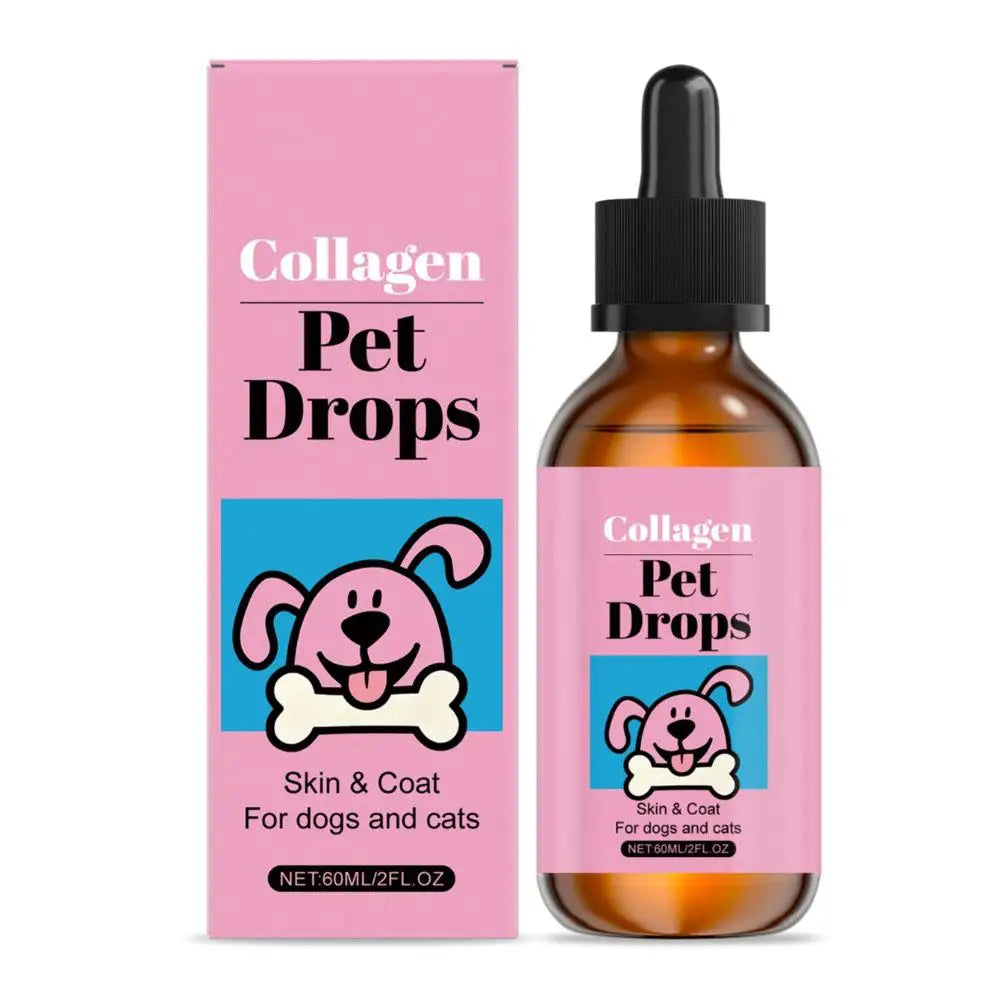 Pet Collagen Liquid Drops 60ml – Healthy Fur & Skin Support