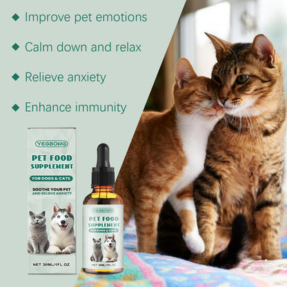 Pet Calming Supplement – Anxiety Relief Drops