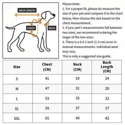 Warm Flannel Pet Clothes for Dogs