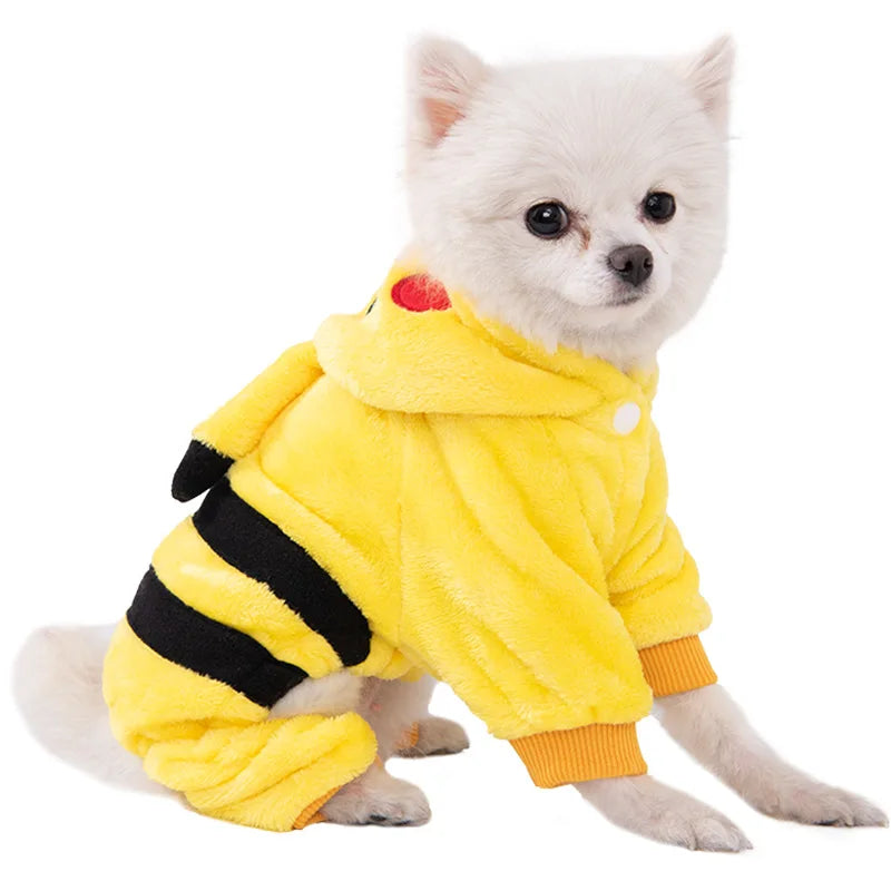 Soft Fleece Pet Hoodie for Small Dogs & Cats