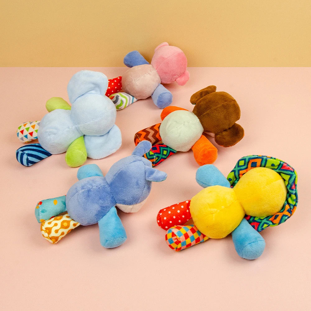 Plush Squeaky Dog Toy with Crinkle Paper