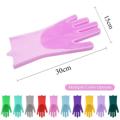 Dog & Cat Bathing Glove – Silicone Scrubber