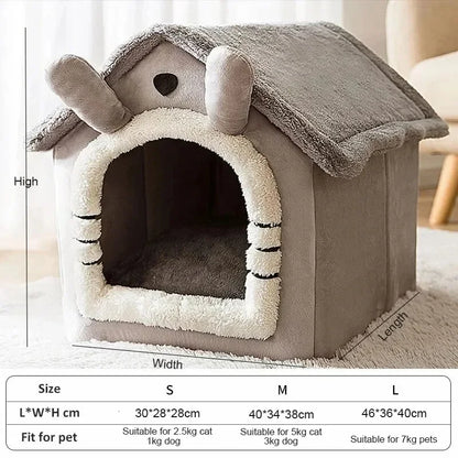 Warm Pet Tent Bed – Dog & Cat Kennel