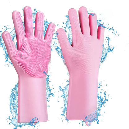 Dog & Cat Bathing Glove – Silicone Scrubber
