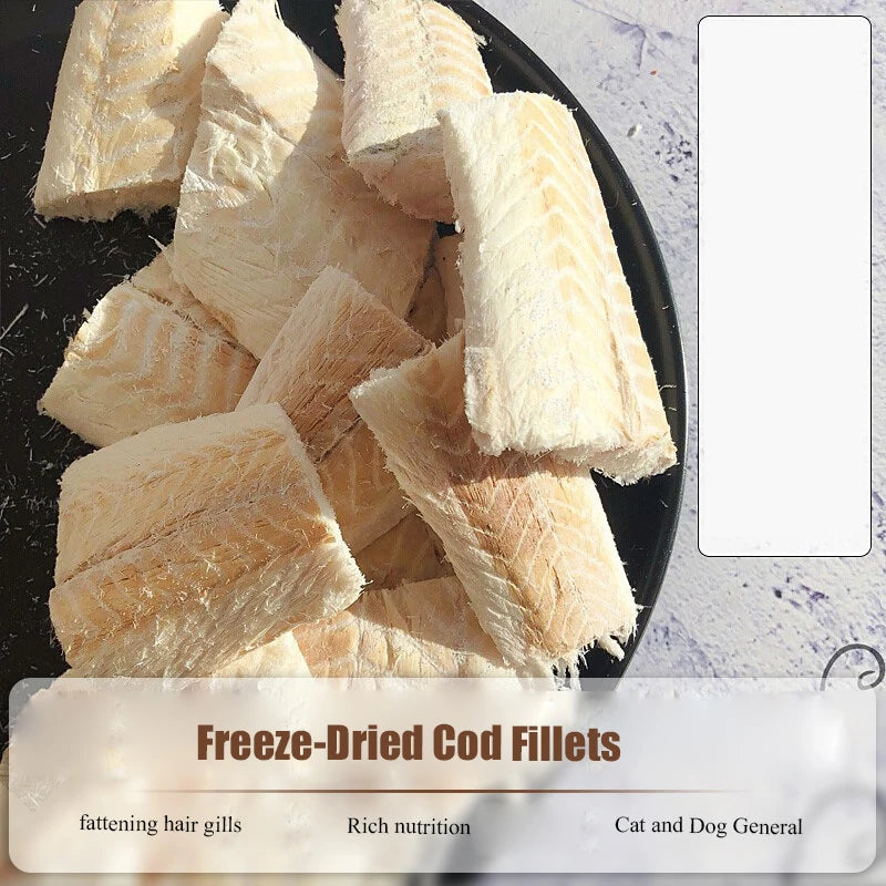 Freeze-Dried Cod Pieces Cat & Dog Treats