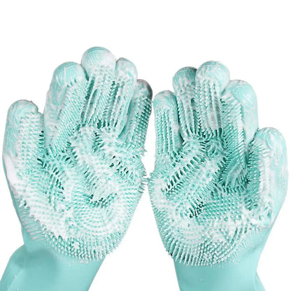 Dog & Cat Bathing Glove – Silicone Scrubber