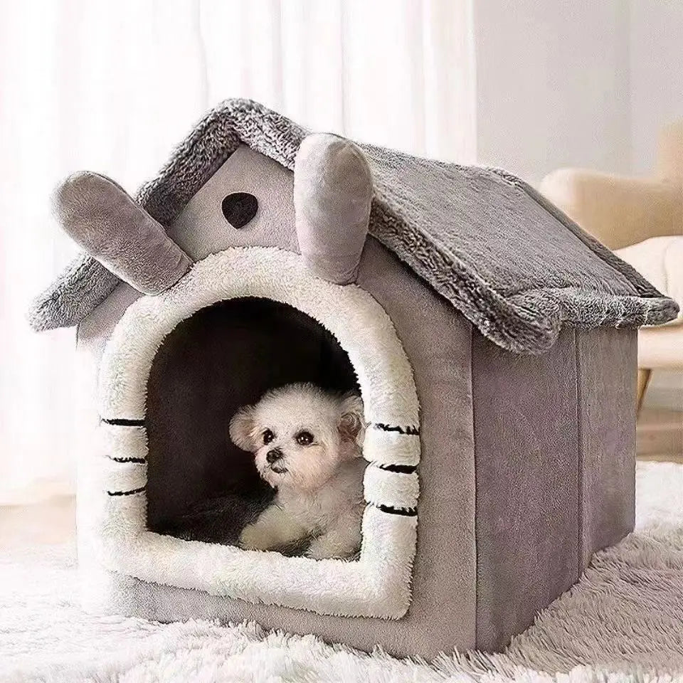 Warm Pet Tent Bed – Dog & Cat Kennel