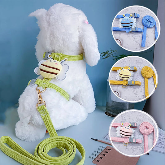 Cute Bee Pet Harness and Leash Set