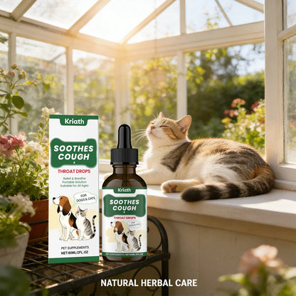 Pet Herbal Throat Support Liquid – Respiratory Care for Dogs