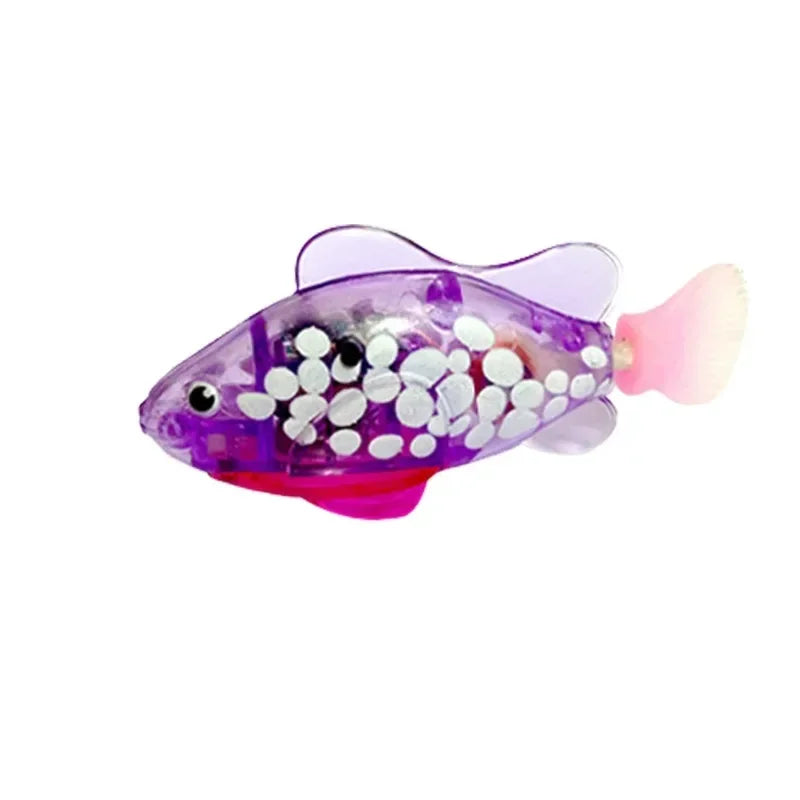 LED Inductive Swimming Robot Fish Cat Toy
