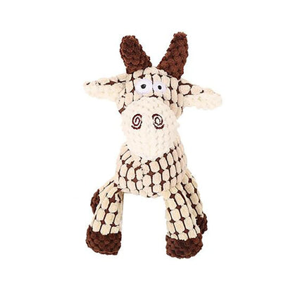 Animal-Shaped Plush Squeaky Dog Toy