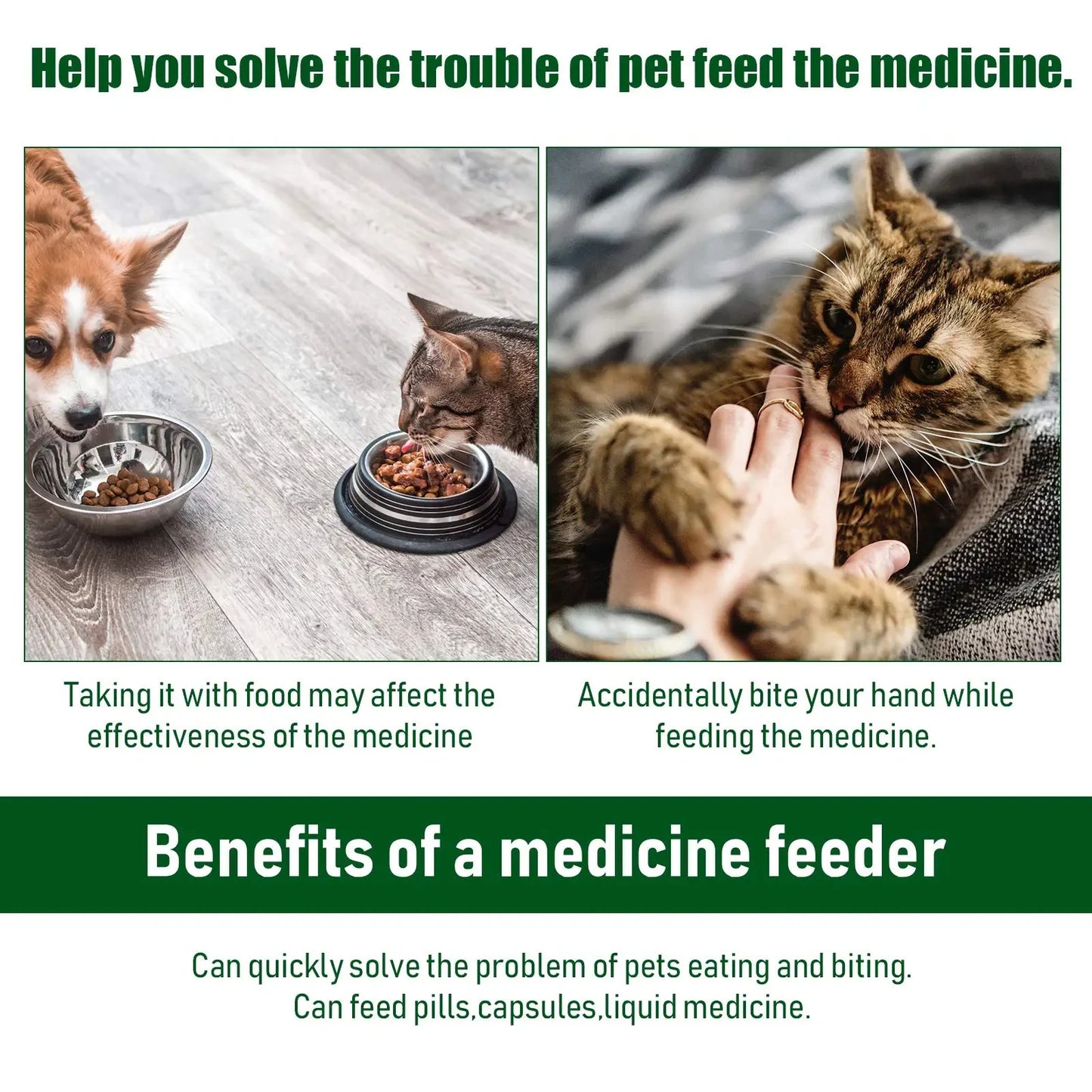 Pet Pill Dispenser – Easy Medication Feeder for Dogs & Cats