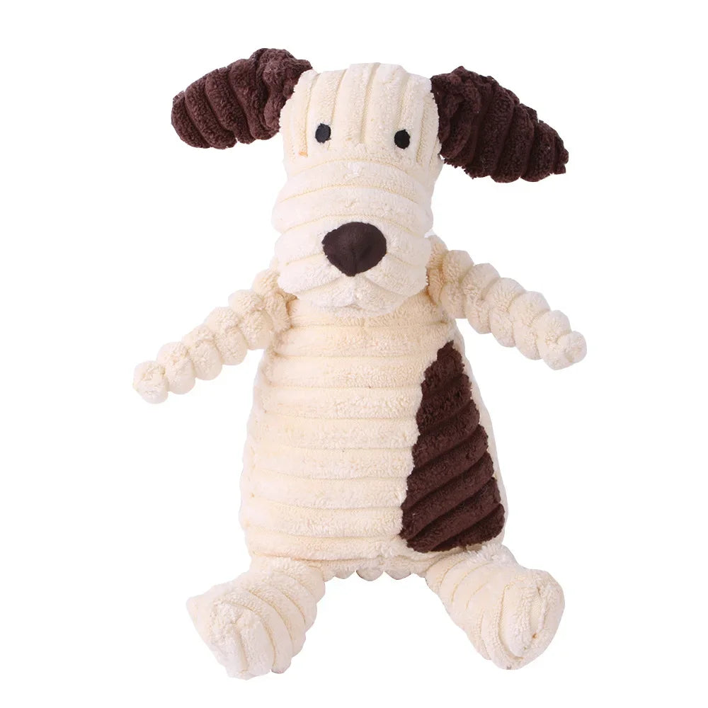 Animal-Shaped Plush Squeaky Dog Toy