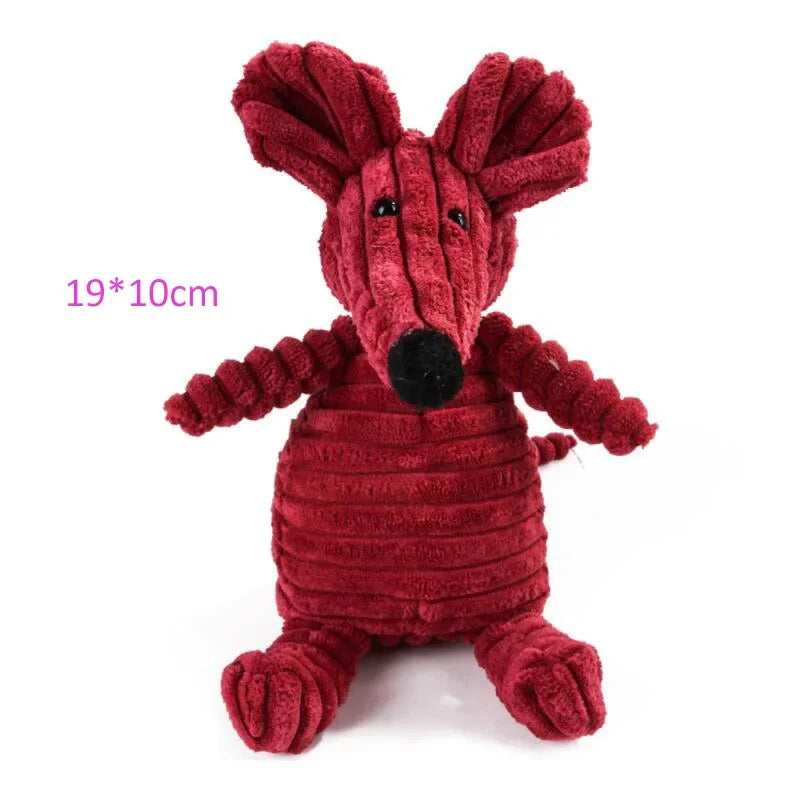 Animal-Shaped Plush Squeaky Dog Toy