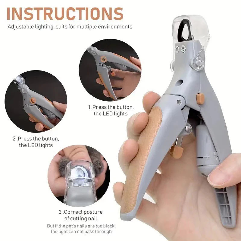 LED Pet Nail Clipper – Dog & Cat Grooming Tool