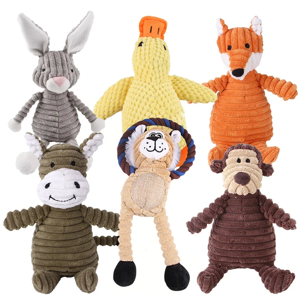 Plush Squeaky Dog Toy for Puppies