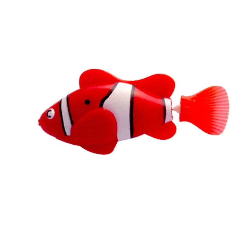 LED Inductive Swimming Robot Fish Cat Toy