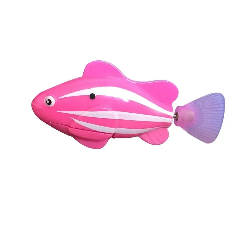 LED Inductive Swimming Robot Fish Cat Toy