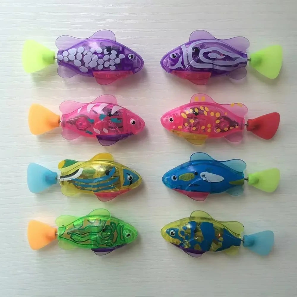 LED Inductive Swimming Robot Fish Cat Toy