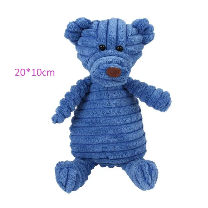 Animal-Shaped Plush Squeaky Dog Toy