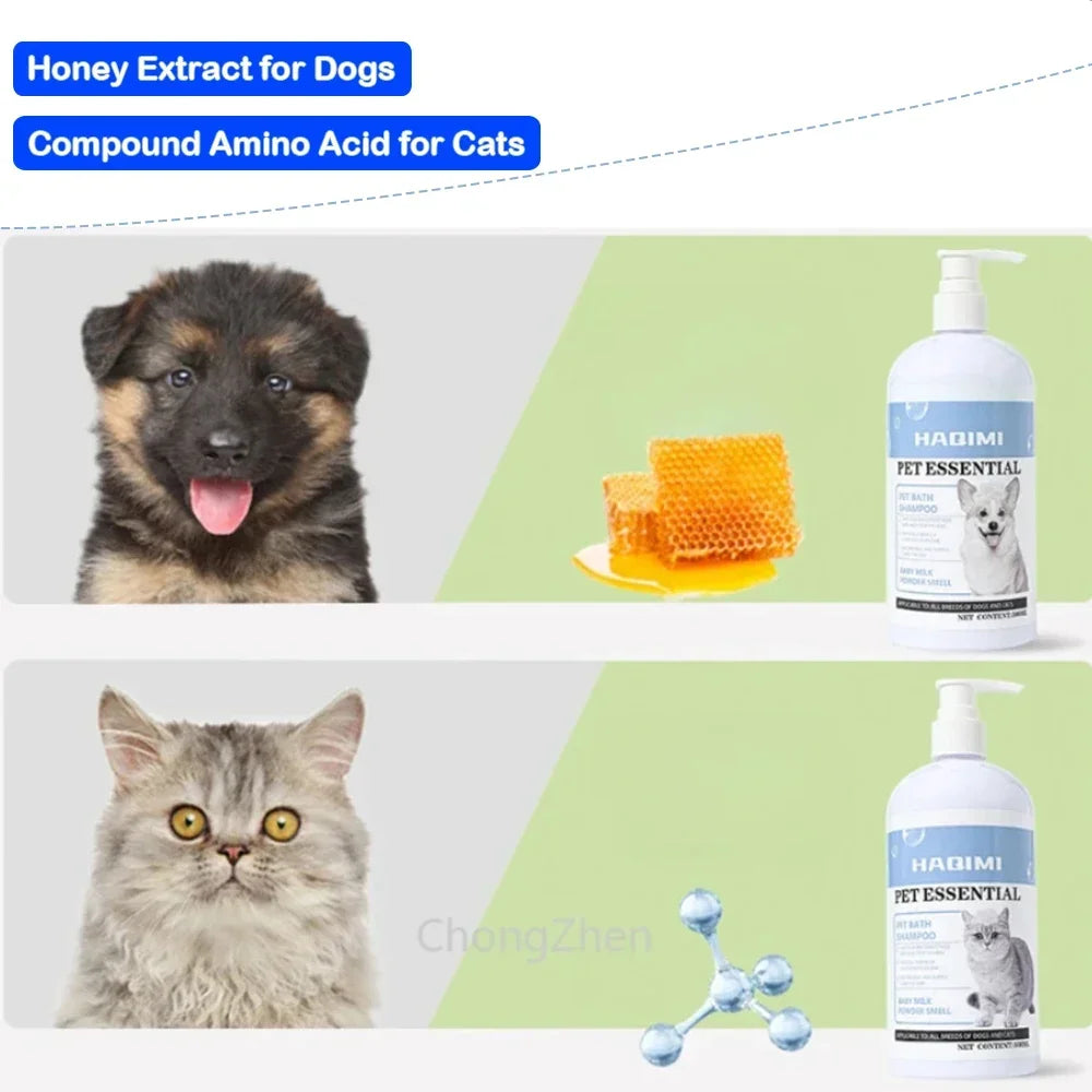 500ml Pet Shampoo – Anti-Itch Deodorizing Bath Gel