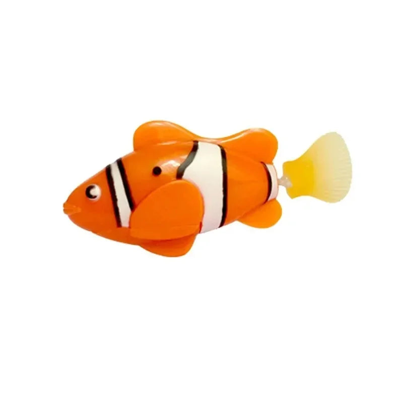 LED Inductive Swimming Robot Fish Cat Toy