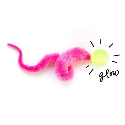 Colorful Bouncing Worm Cat Toy