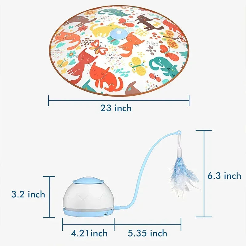 USB Rechargeable Rotating Cat Toy