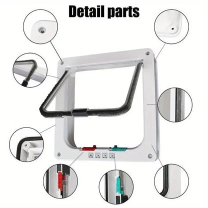 Two-Way Pet Door – Cat & Dog Flap for Glass