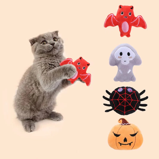 Halloween Bat & Spider Catnip Cat Toys