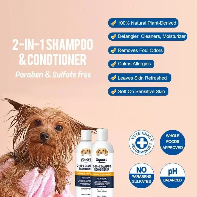 2-in-1 Puppy Shampoo & Conditioner – pH Balanced