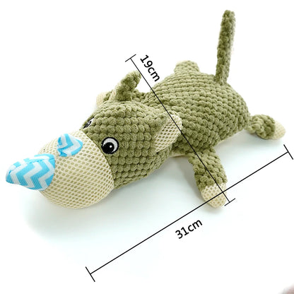 Animal-Shaped Plush Squeaky Dog Toy