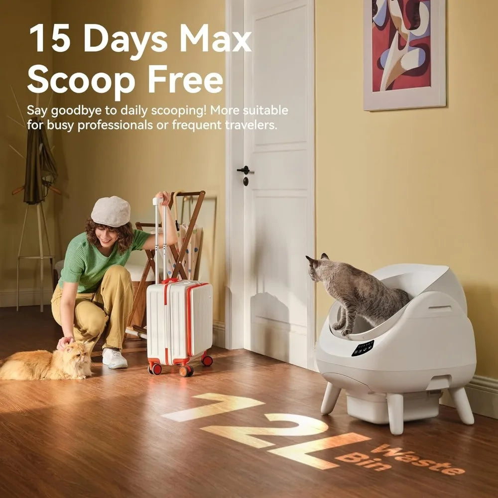 AI Self-Cleaning Cat Litter Box