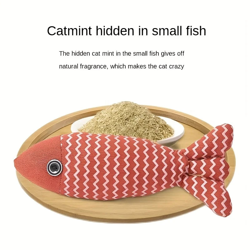 3-Piece Catnip Fish Toy Set