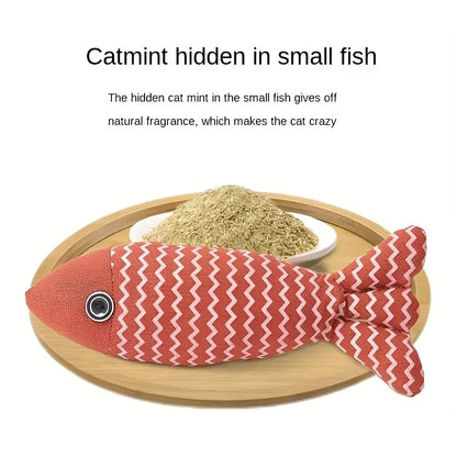 3-Piece Catnip Fish Toy Set