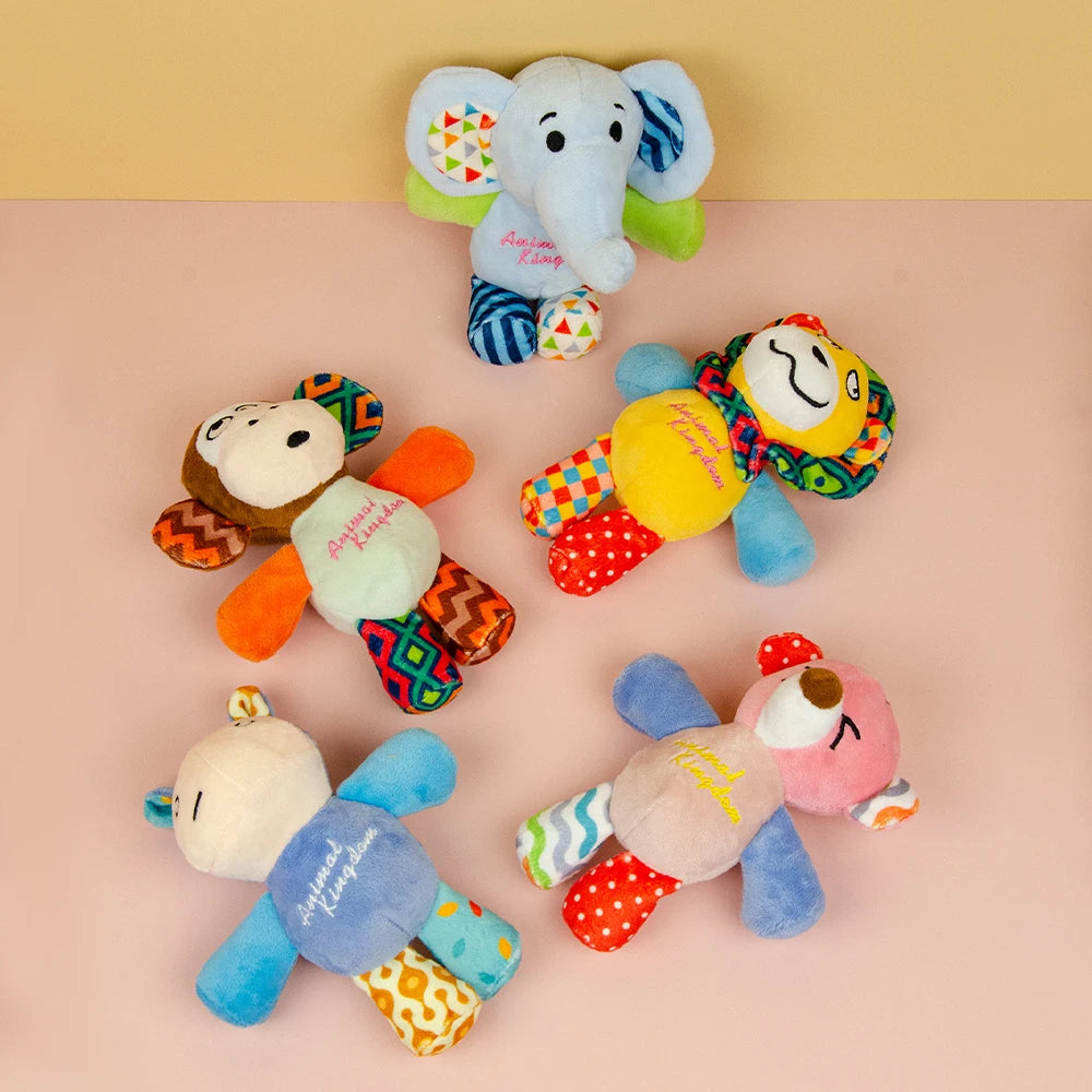Plush Squeaky Dog Toy with Crinkle Paper
