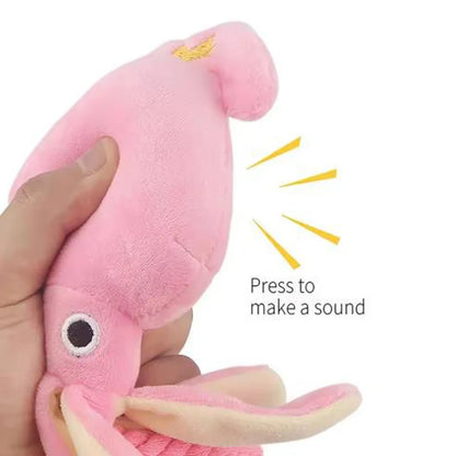 Sound-Emitting Cotton Rope Octopus Toy