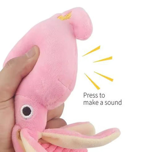 Sound-Emitting Cotton Rope Octopus Toy