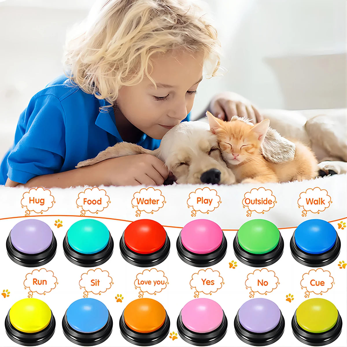 Portable Pet Talking Button Toy