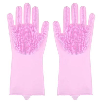 Dog & Cat Bathing Glove – Silicone Scrubber
