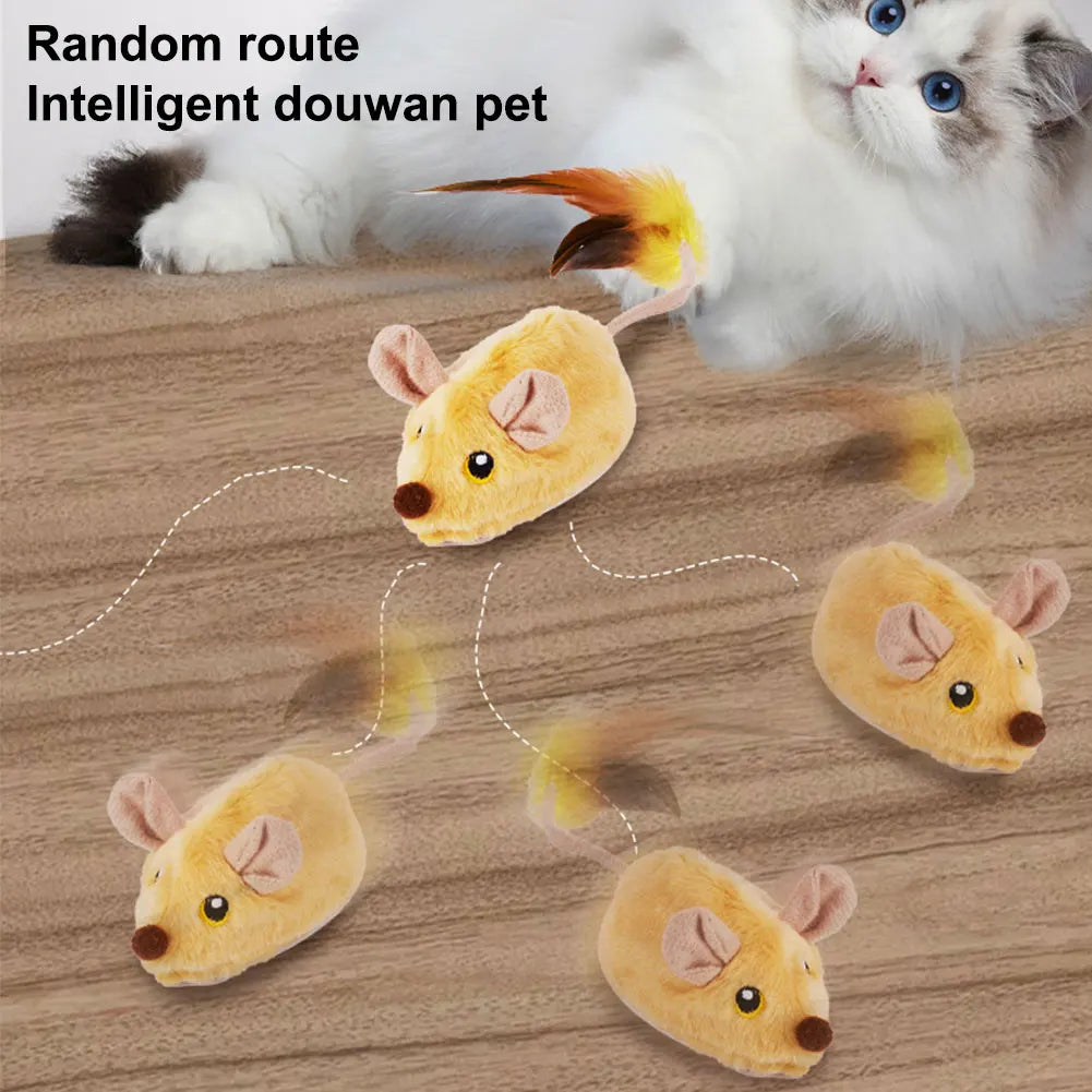 Electronic Moving Mouse Cat Toy