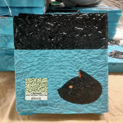 Semi-Enclosed Cat Litter Box with Scoop